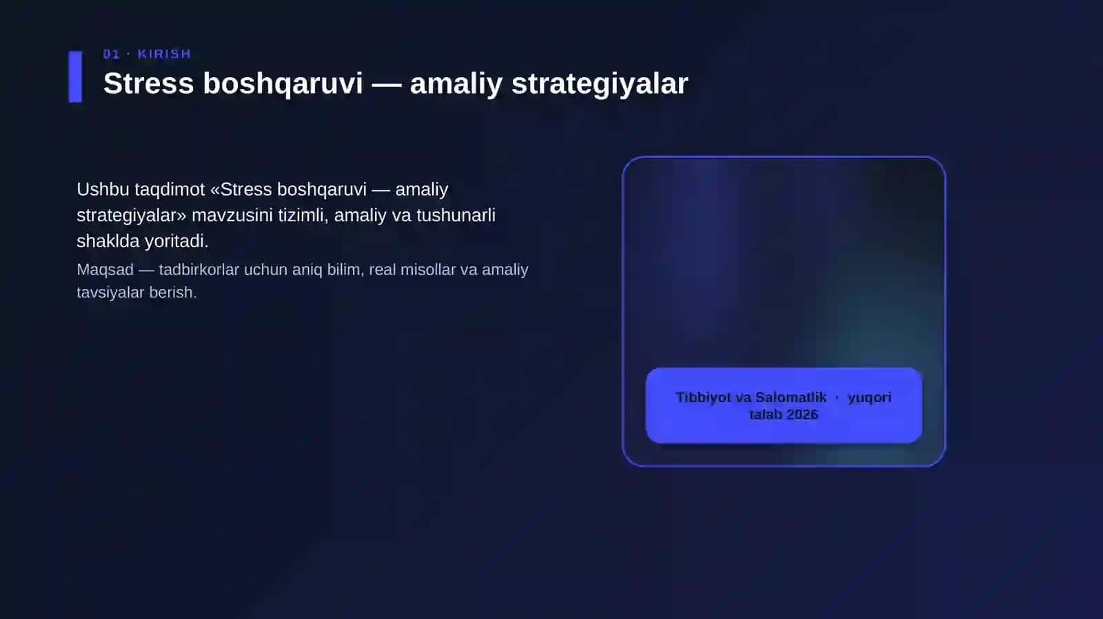 Stress boshqaruvi — amaliy strategiyalar 4