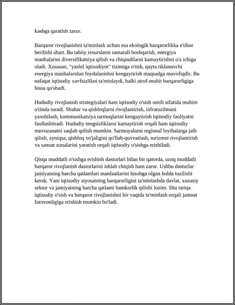 Iqtisodiy Taraqqiyot 4