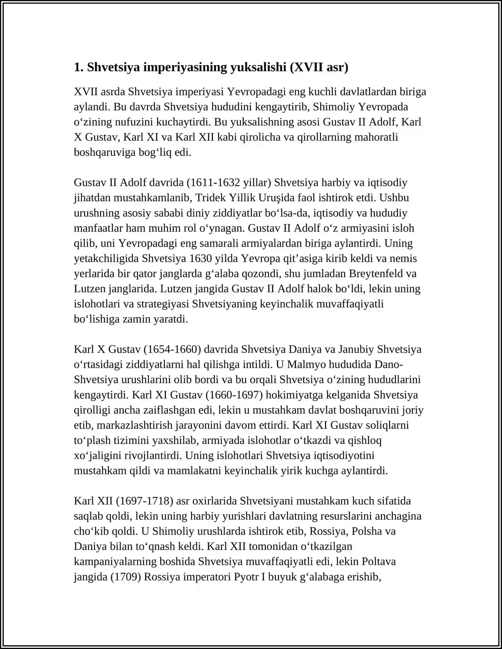 XVI-XVIII ASRLARDA SHIMOLIY YEVROPA MAMLAKATLARI 4