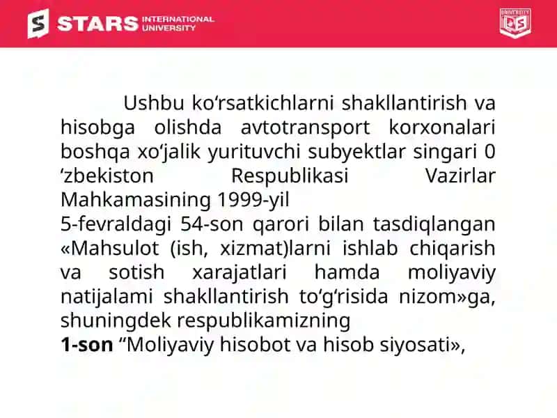 TURLI TARMOQLARDA BUXGALTERIYA HISOBINING XUSUSIYATLARI 4