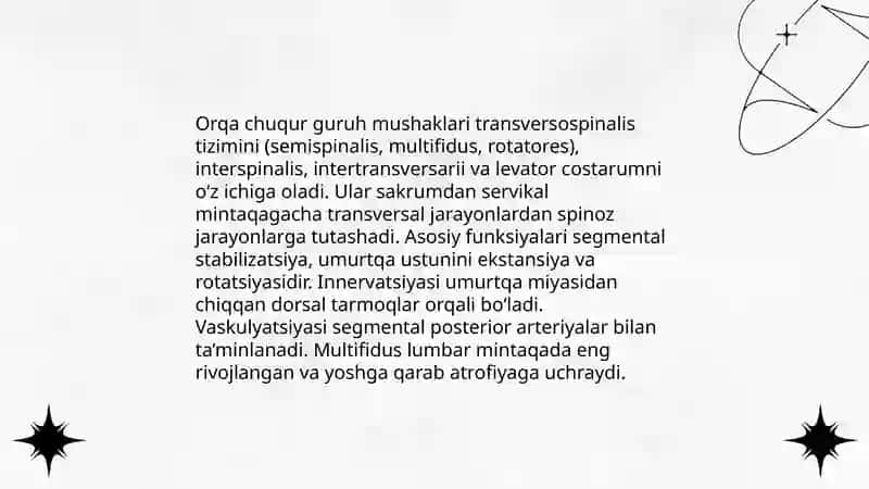 GAVDANING ORQA GURUH YUZA VA CHUQUR GURUH MUSHAKLARI.ULARNINGYOSHGA QARAB O‘ZGARISHI 4