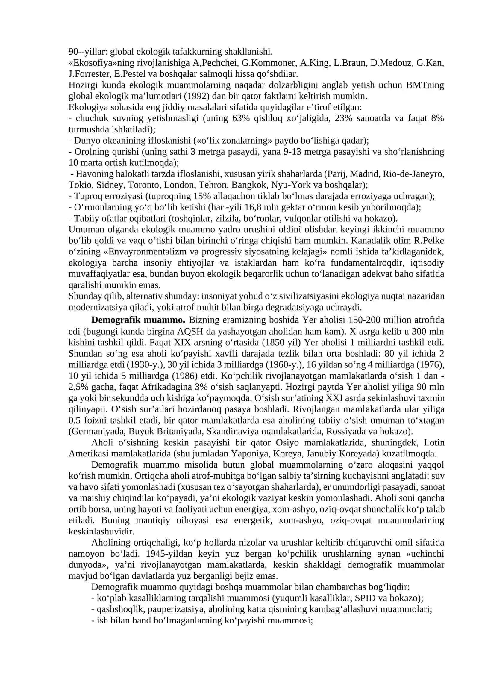 Globallashuv va barqaror taraqqiyot falsafasi 4