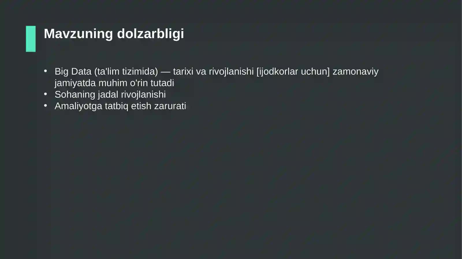 Big Data (ta'lim tizimida) — tarixi va rivojlanishi [ijodkorlar uchun] 4