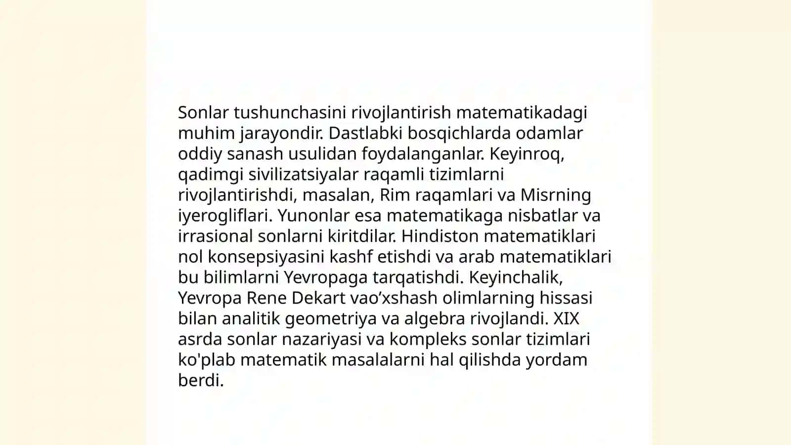 Elementar matematik tasavvurlarni rivojlantirishga oid ishlarni rejalashtirish 4