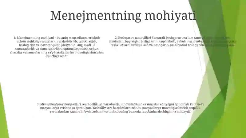 Boshqaruvning Mohiyati Tamoillari Va Maqsadlari 4