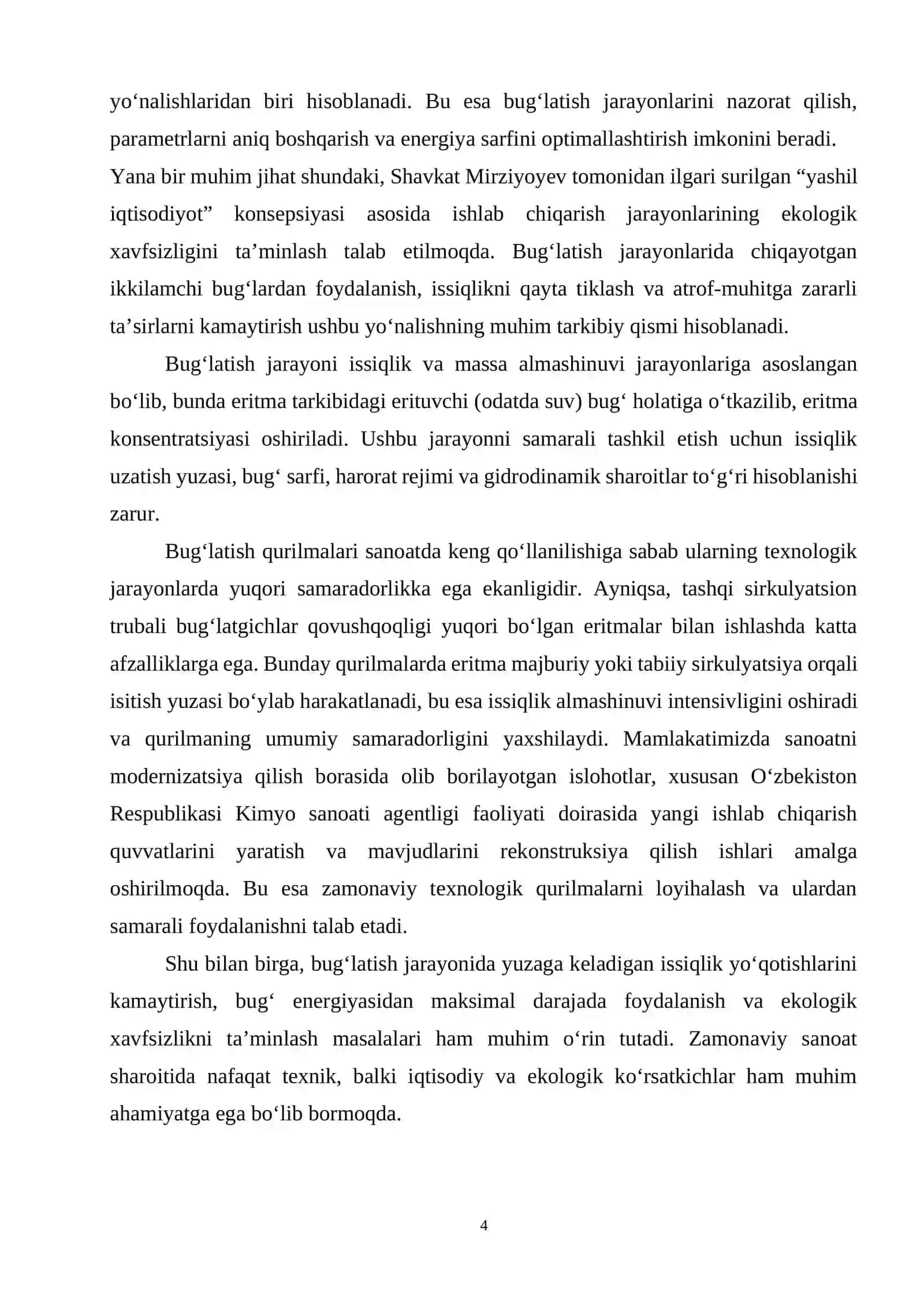 Unumdorligi G=26547 kg/soat bo‘lgan KOH eritmasini Xb=75% dan Xo=90% gacha bug‘latish uchun tashqi sirkulyatsion trubali bug‘latish qurilmasini hisoblang va loyihalang 4