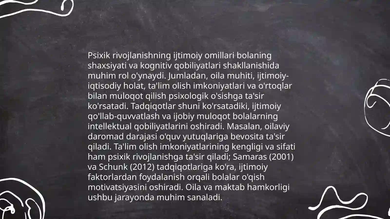 Psixik rivojlaniwning asosiy qonunlari 4