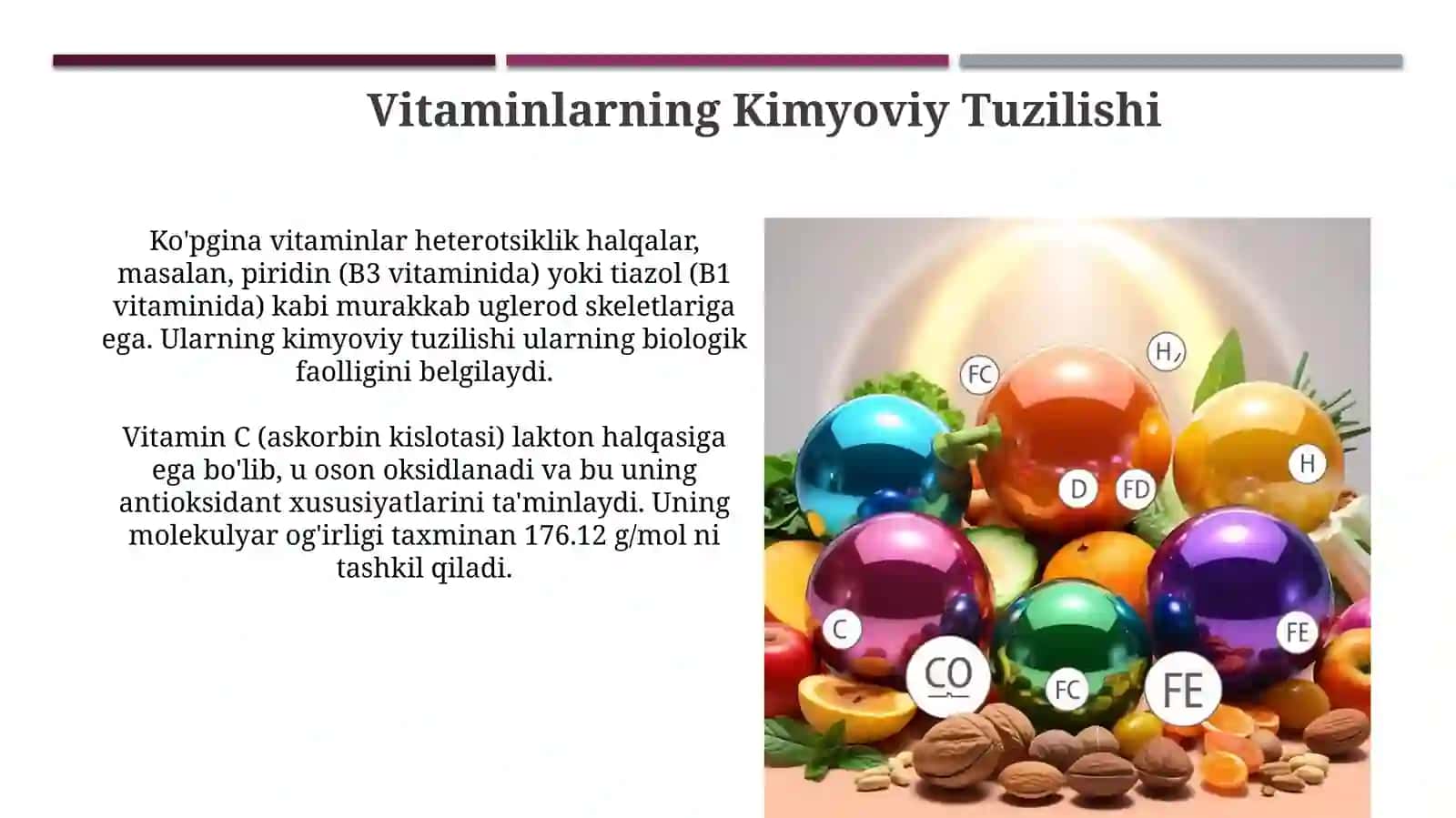 Vitaminlar va kofermentlar tuzilishi va ahamiyati 4