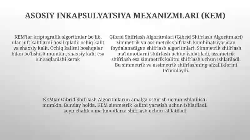 Gibrid Shifrlash Algoritmlari 4