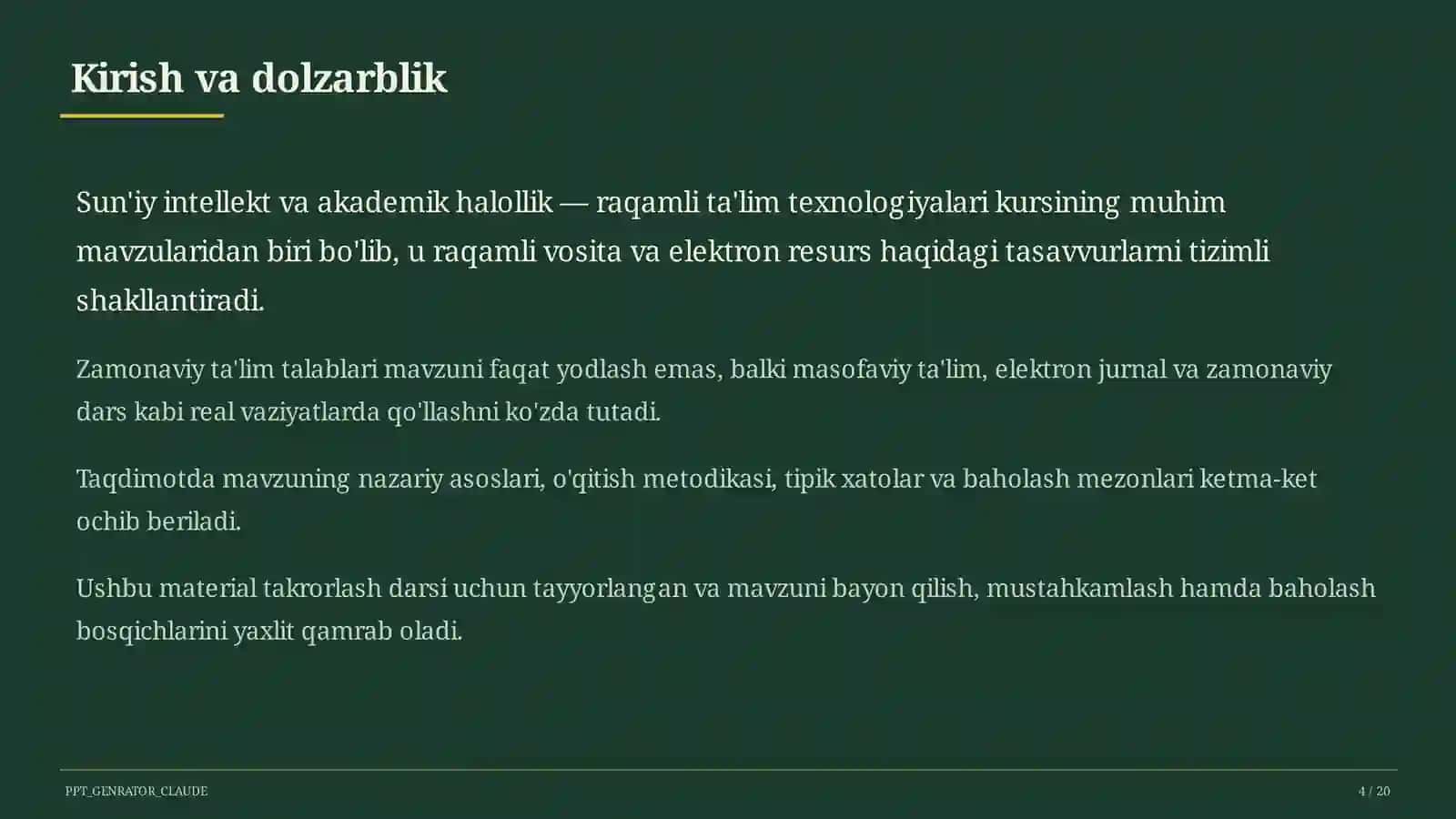 Sun'iy intellekt va akademik halollik 4