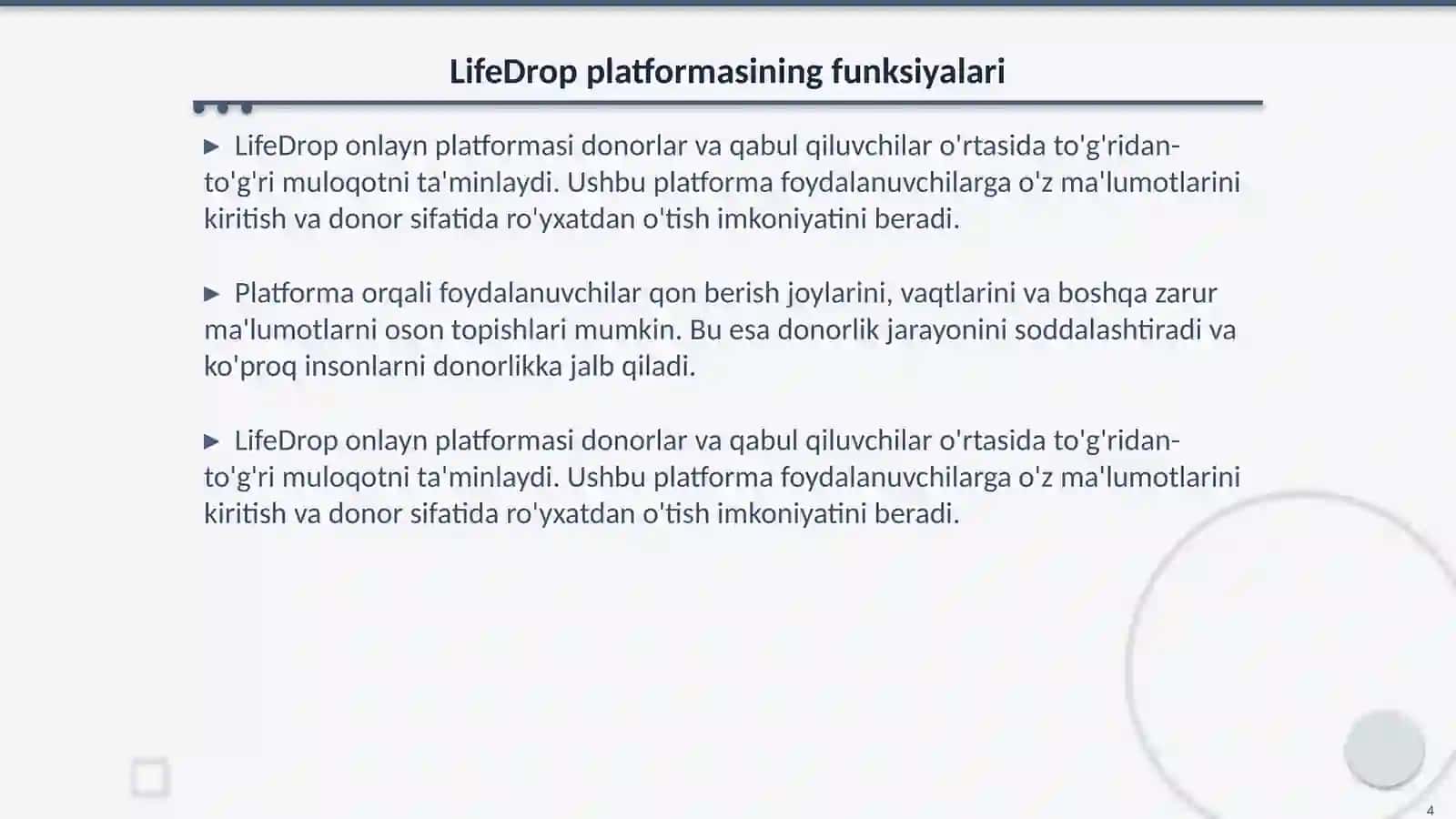 LifeDrop onlayn platformasi 4