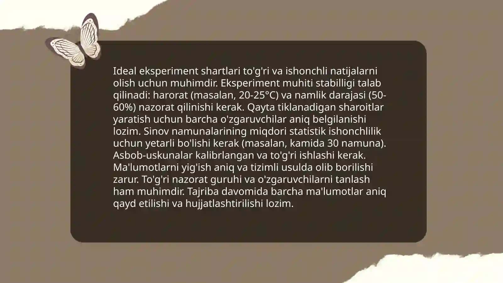 Ideal va real eksperiment 4