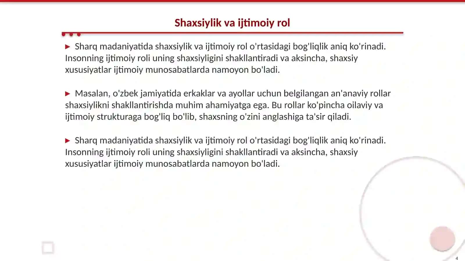 Sharq psixalogiyasida shaxs muammosi 4