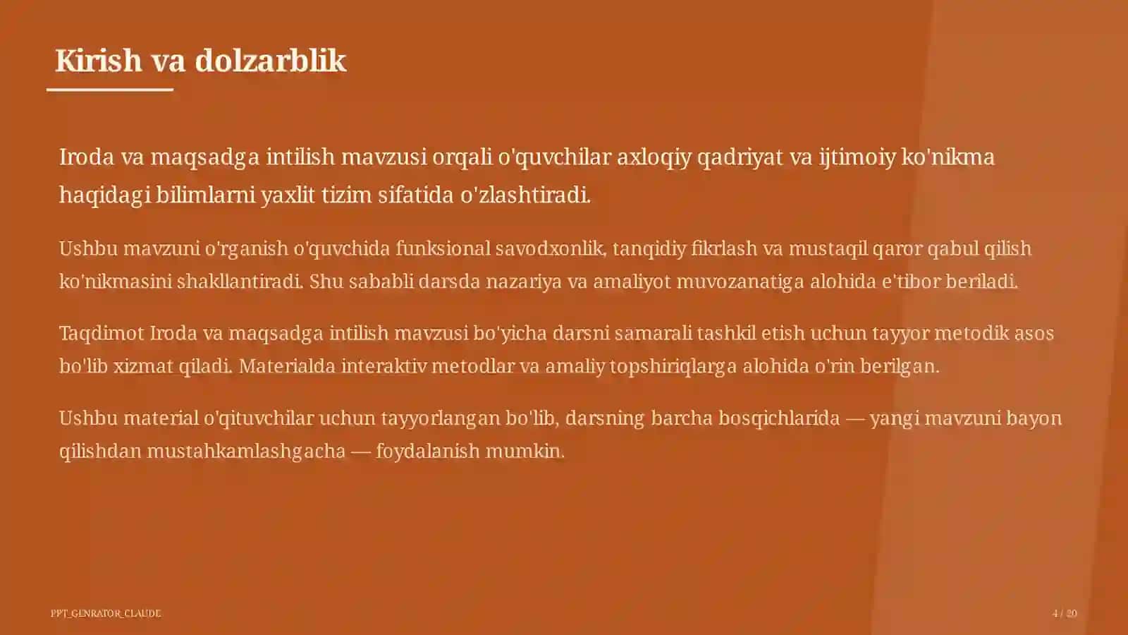 Iroda va maqsadga intilish (9-sinf) 4