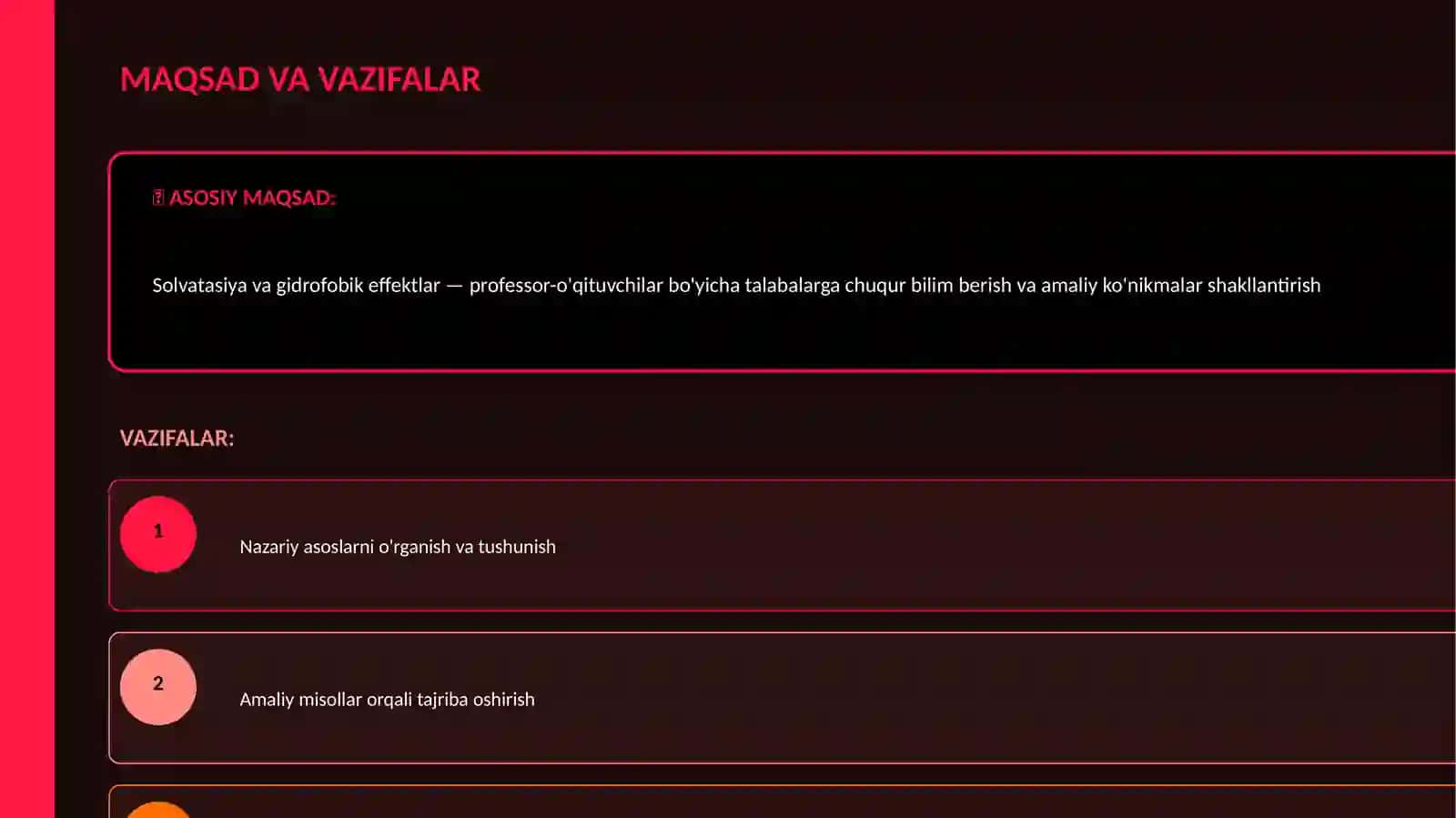 Solvatasiya va gidrofobik effektlar 4