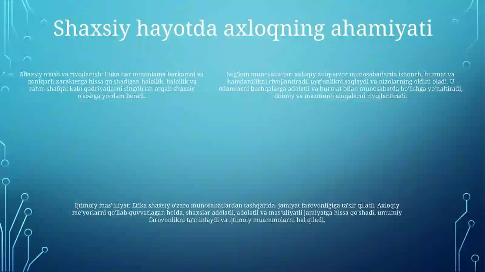 Etikaning Mohiyati Va Ahamiyatini O‘Rganish 4