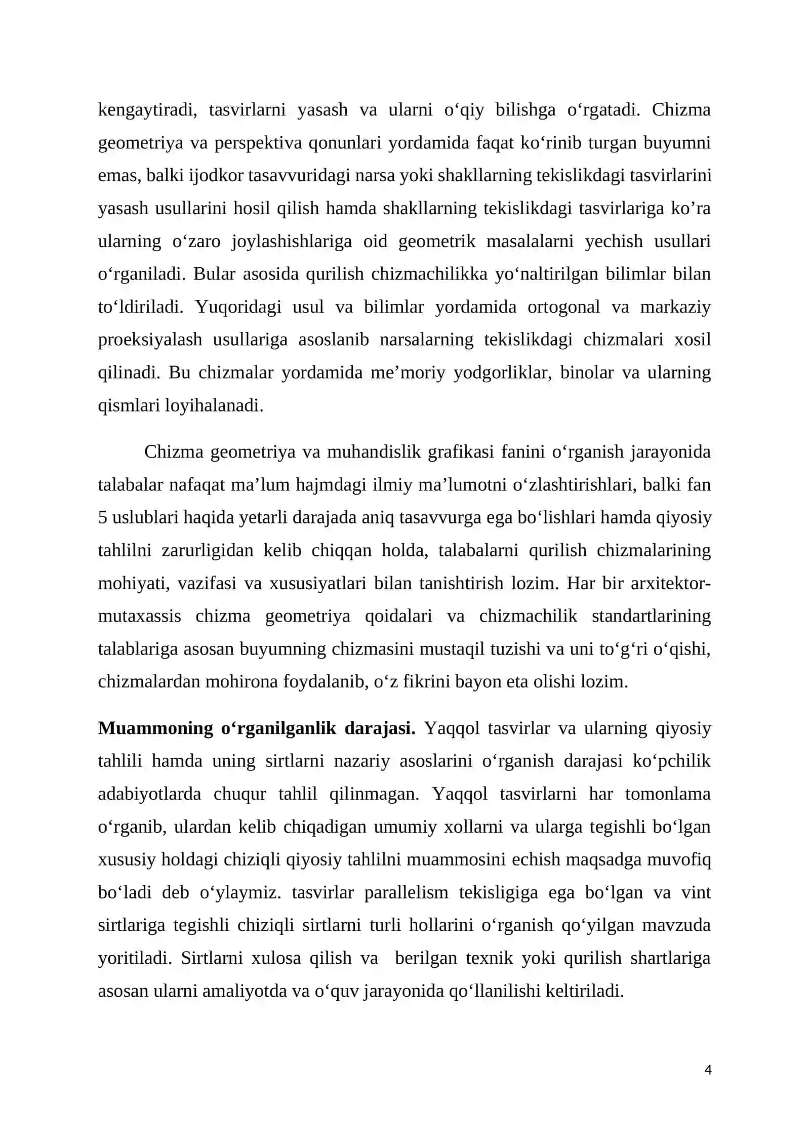 Yaqqol tasvir YASASH TURLARI VA ULARNING QIYOSIY TAHLILI 4