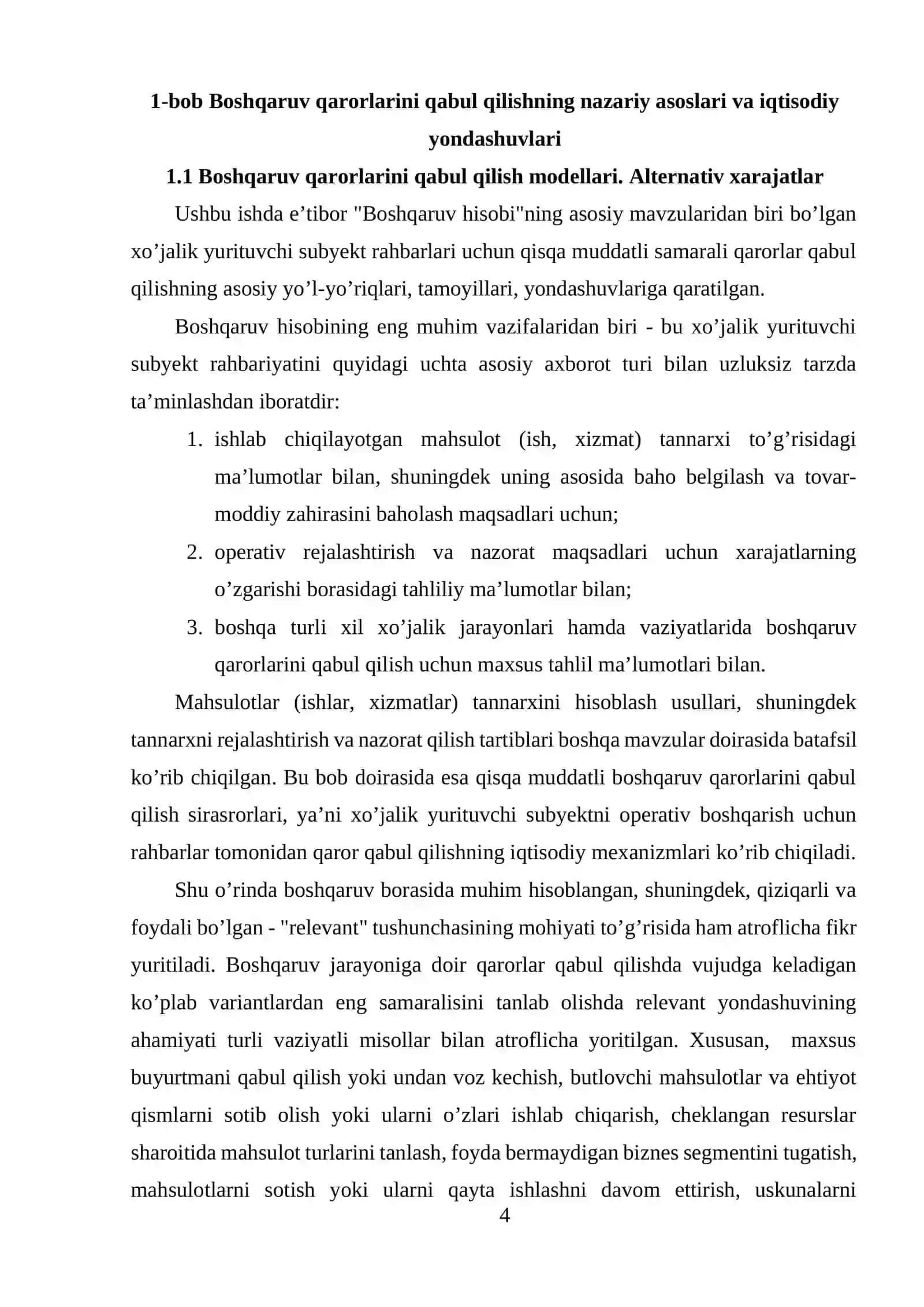 Boshqaruv qarorlarini qabul qilish 4