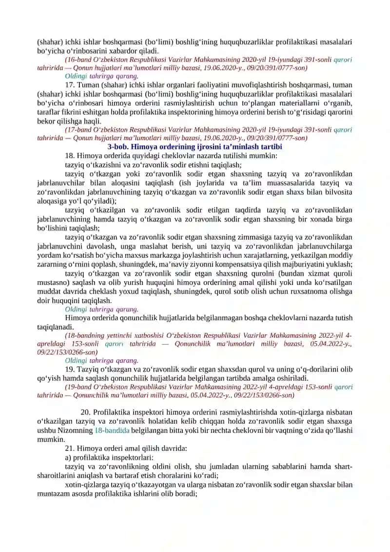 Xotin-qizlarni tazyiq va zo‘ravonlikdan himoya qilish to‘g‘risida 4