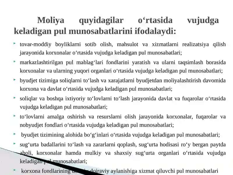 Moliyaviy tizim. Davlat byudjeti va fiskal siyosat 4