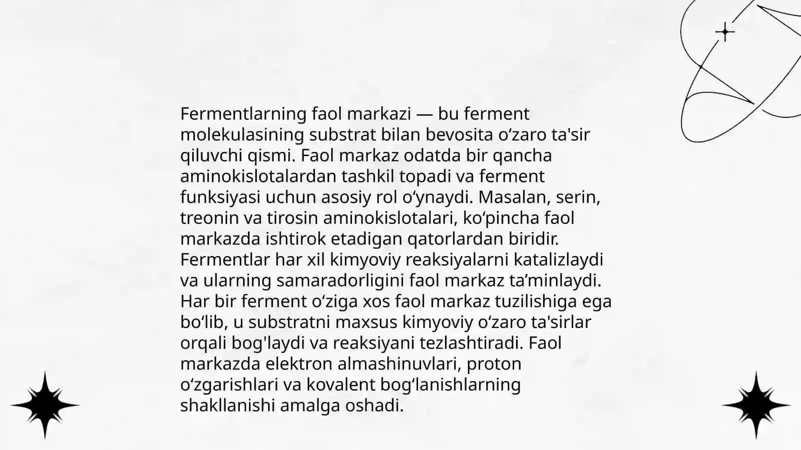 Fermentlar,ularning xossalari va organizmdagi ahamiyati by Bobodavlatova Sevinch 4