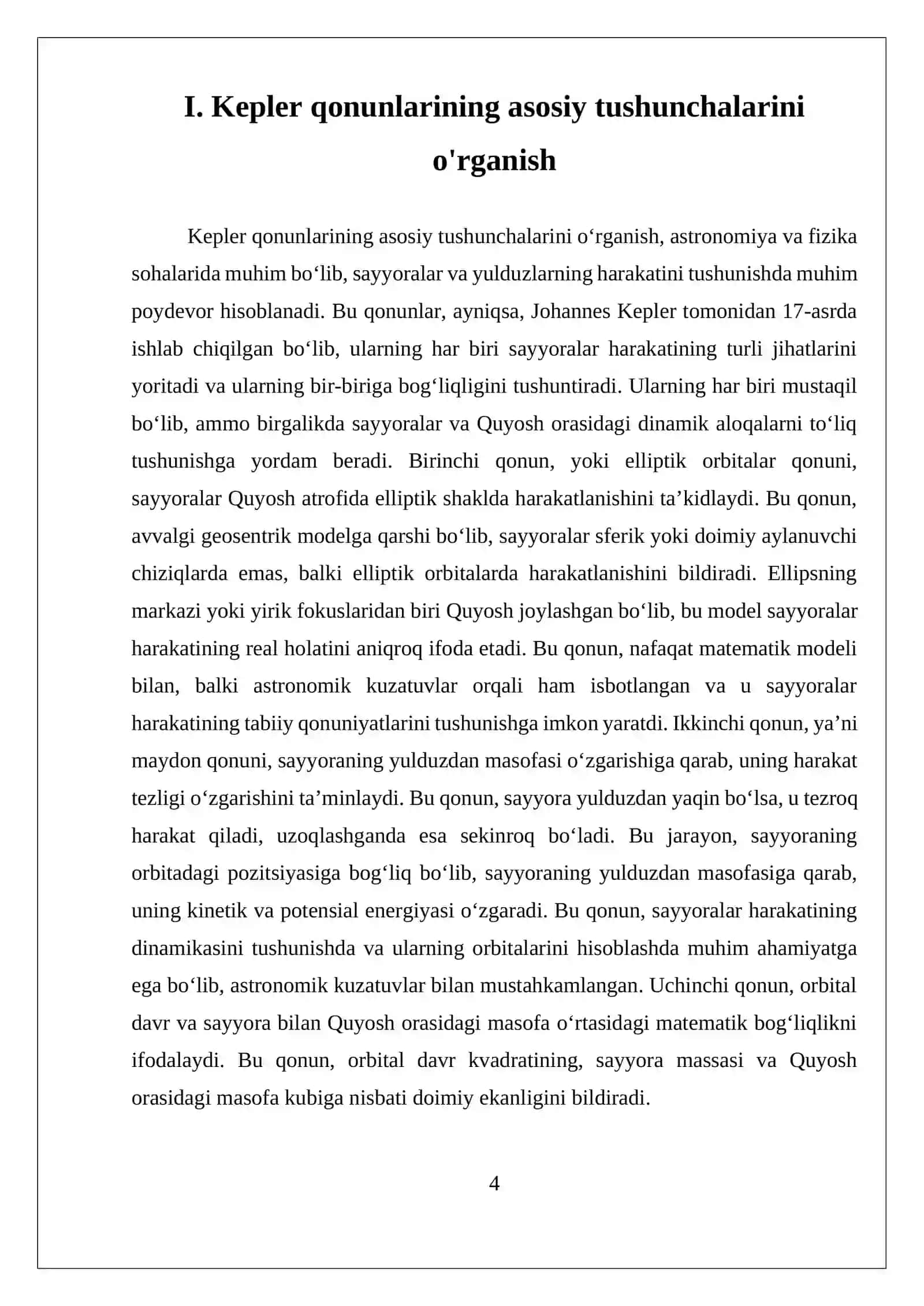 Kepler qonunlari 4