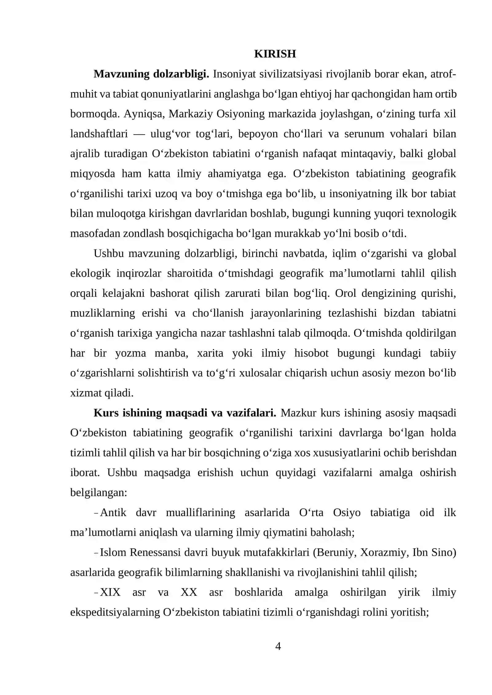 O‘zbekiston tabiatini geografik o‘rganilishi tarixi 4