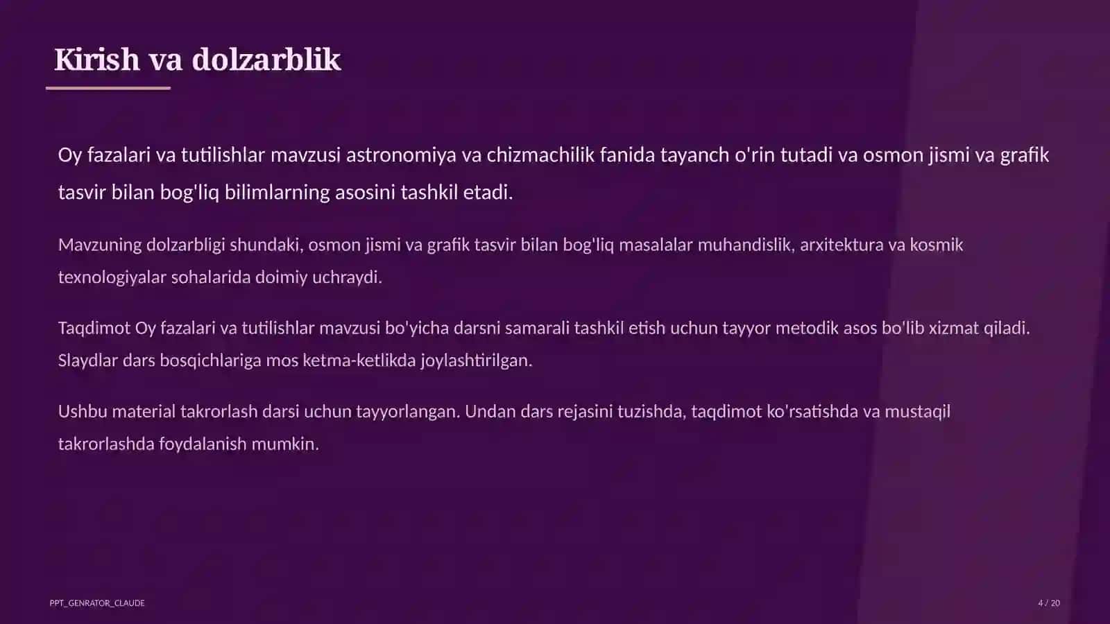 Oy fazalari va tutilishlar (9-sinf) 4