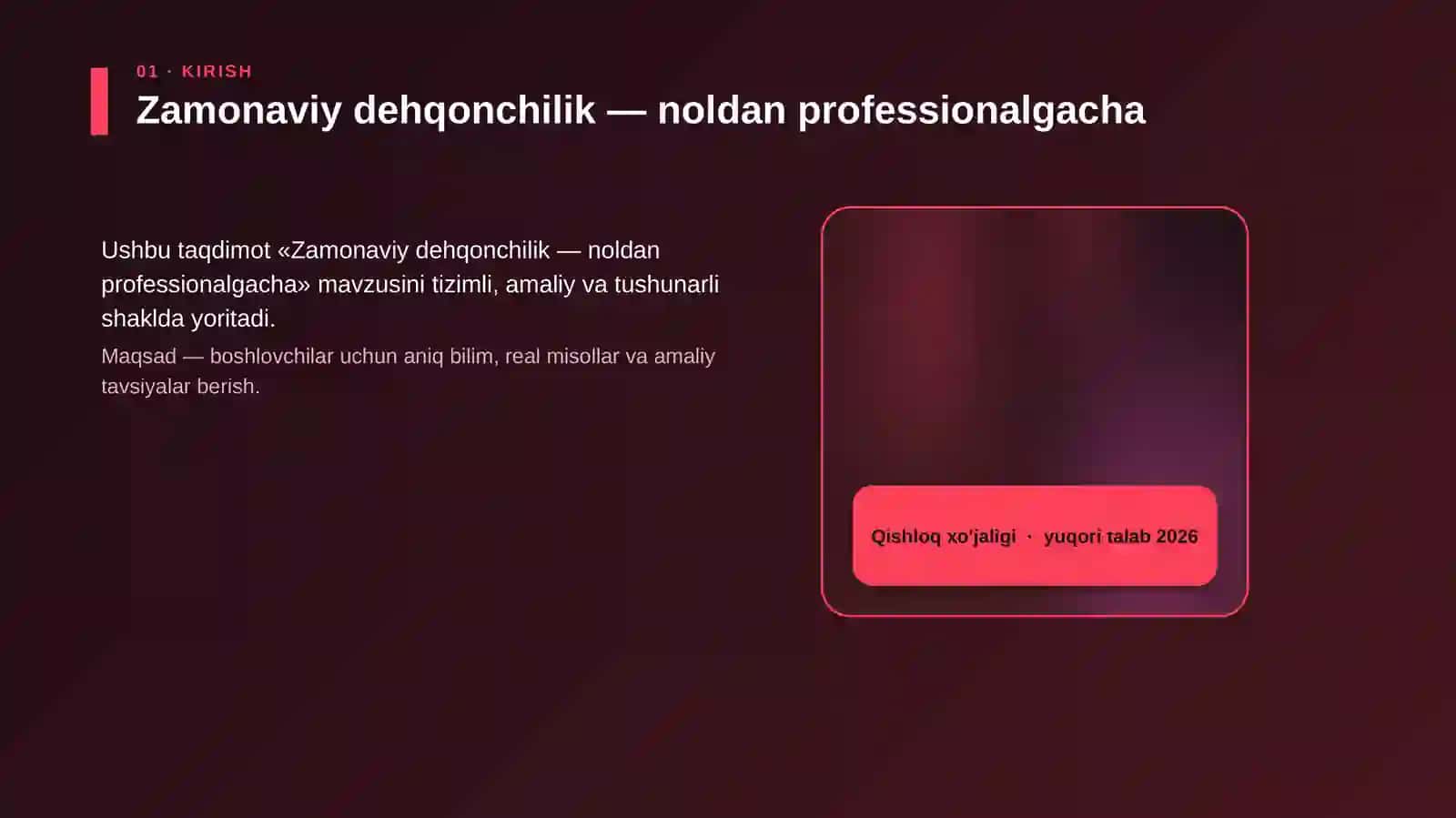 Zamonaviy dehqonchilik — noldan professionalgacha 4