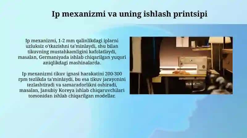 Statsionar Belbog'li Tikuv Mashinasining Tuzuilishi 4