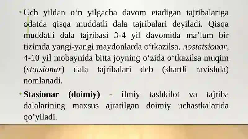 Dala tajribalarining turlari 4