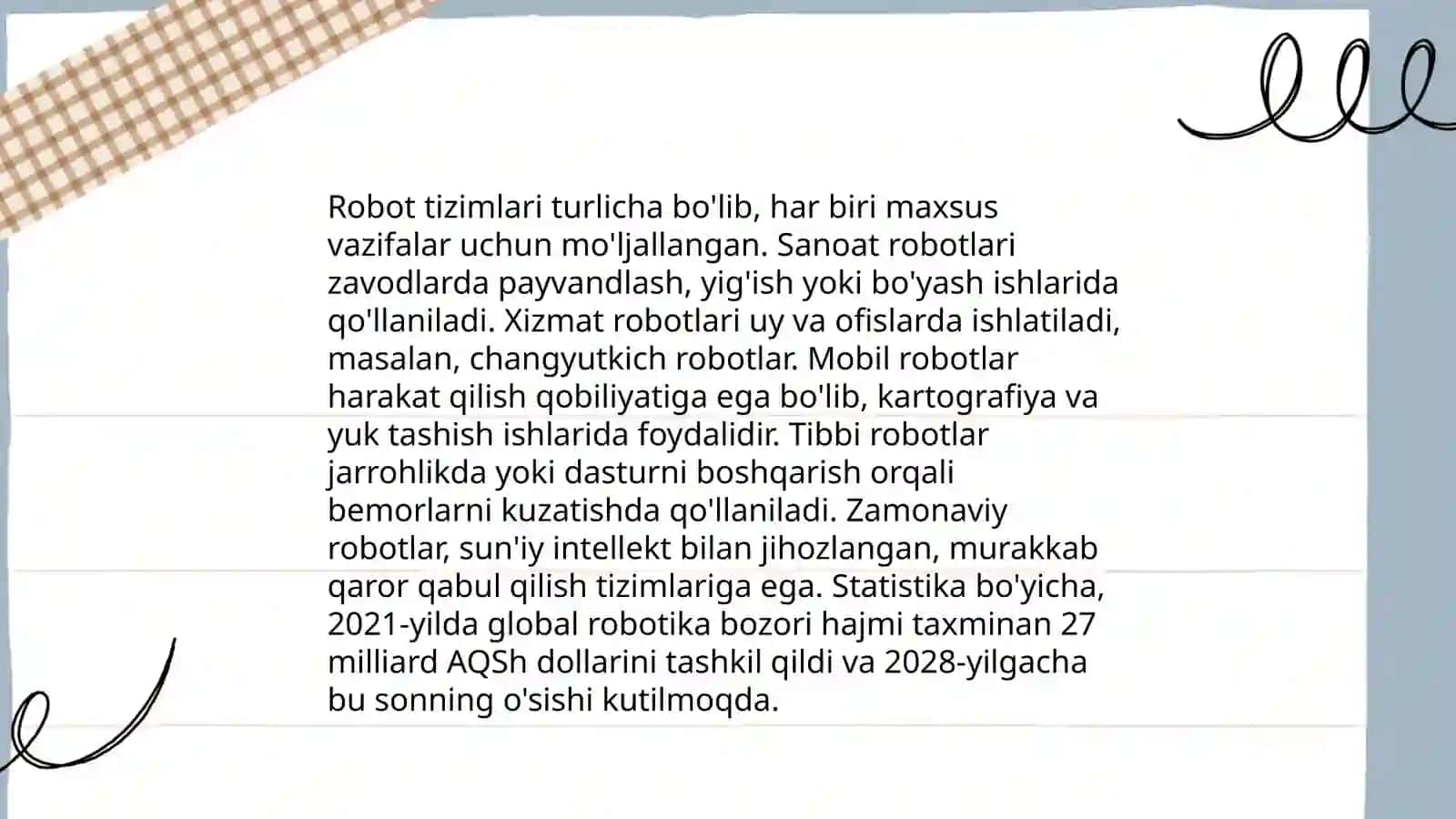 Munisaning robototexnika asoslari fanidan tayyorlagan taqdimoti 4