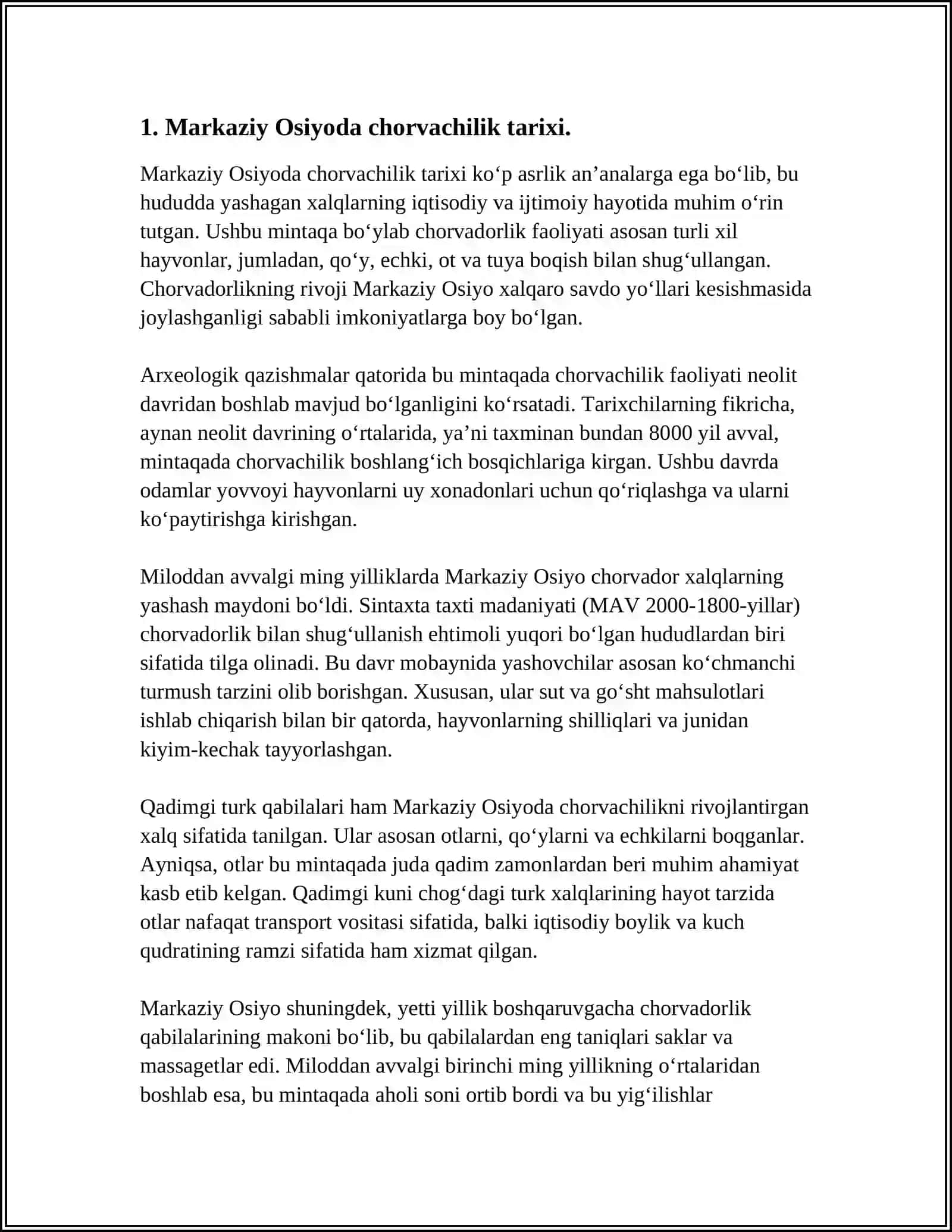CHORVACHILIK, DEHQONCHILIK, HUNARMANDCHILIK ORQALI MUSIQA IJODINI SHAKLLANISHI 4