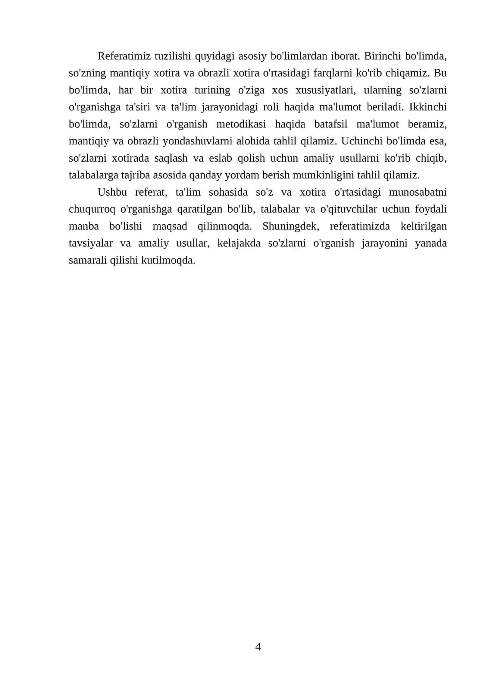 So'z - mantiqiy va obrazli xotirani oʻrganish metodikasi 4