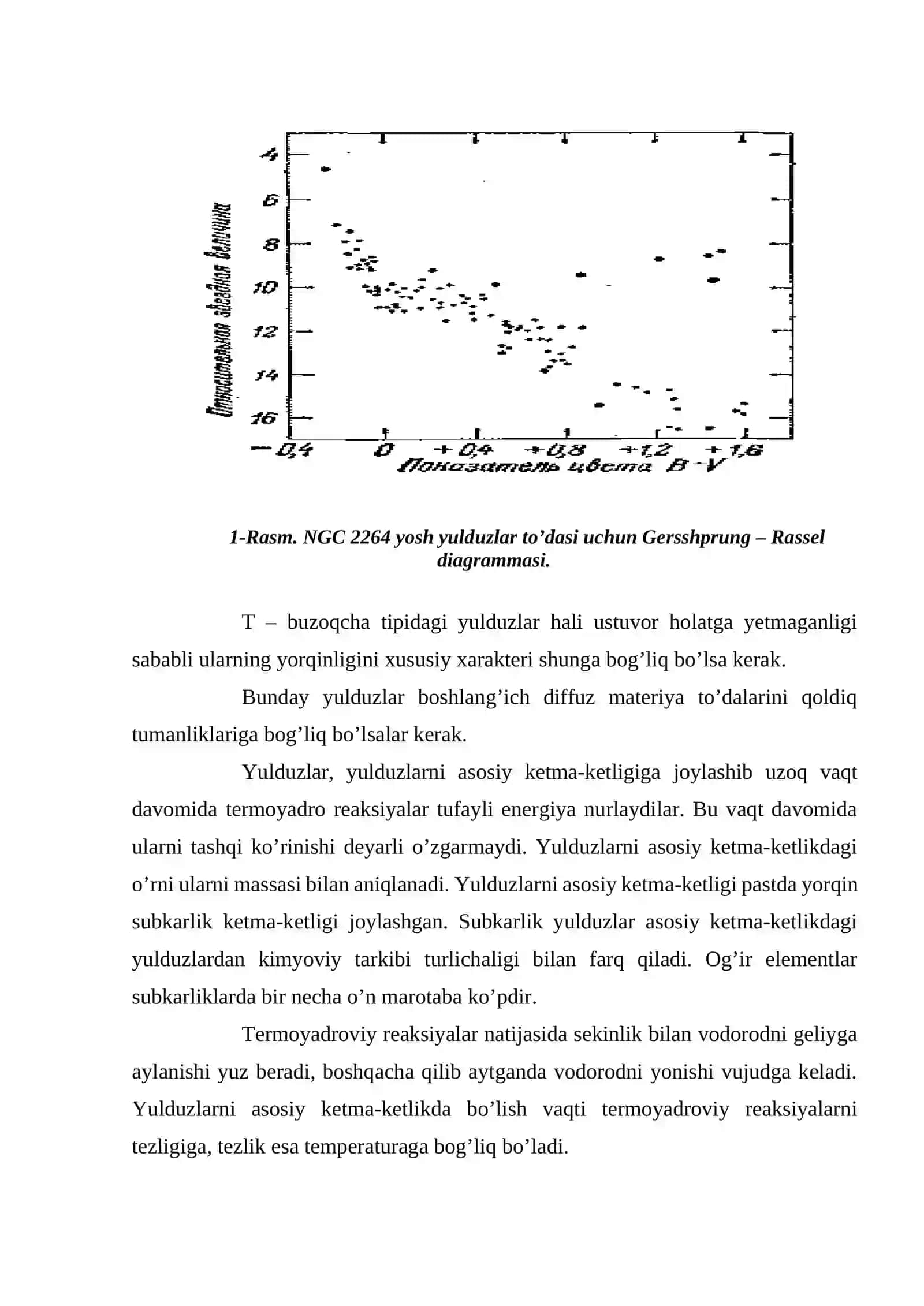 Yulduzlarning paydo bo’lishi va evolyutsiyasi 4