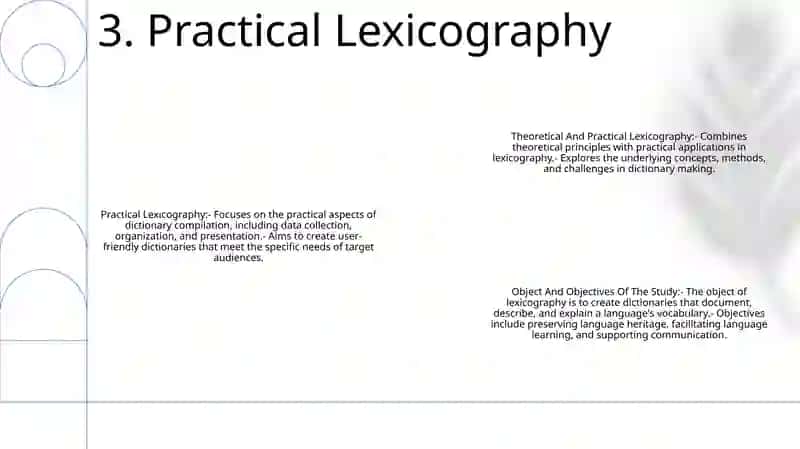 Theoretical And Practical Lexicography 4