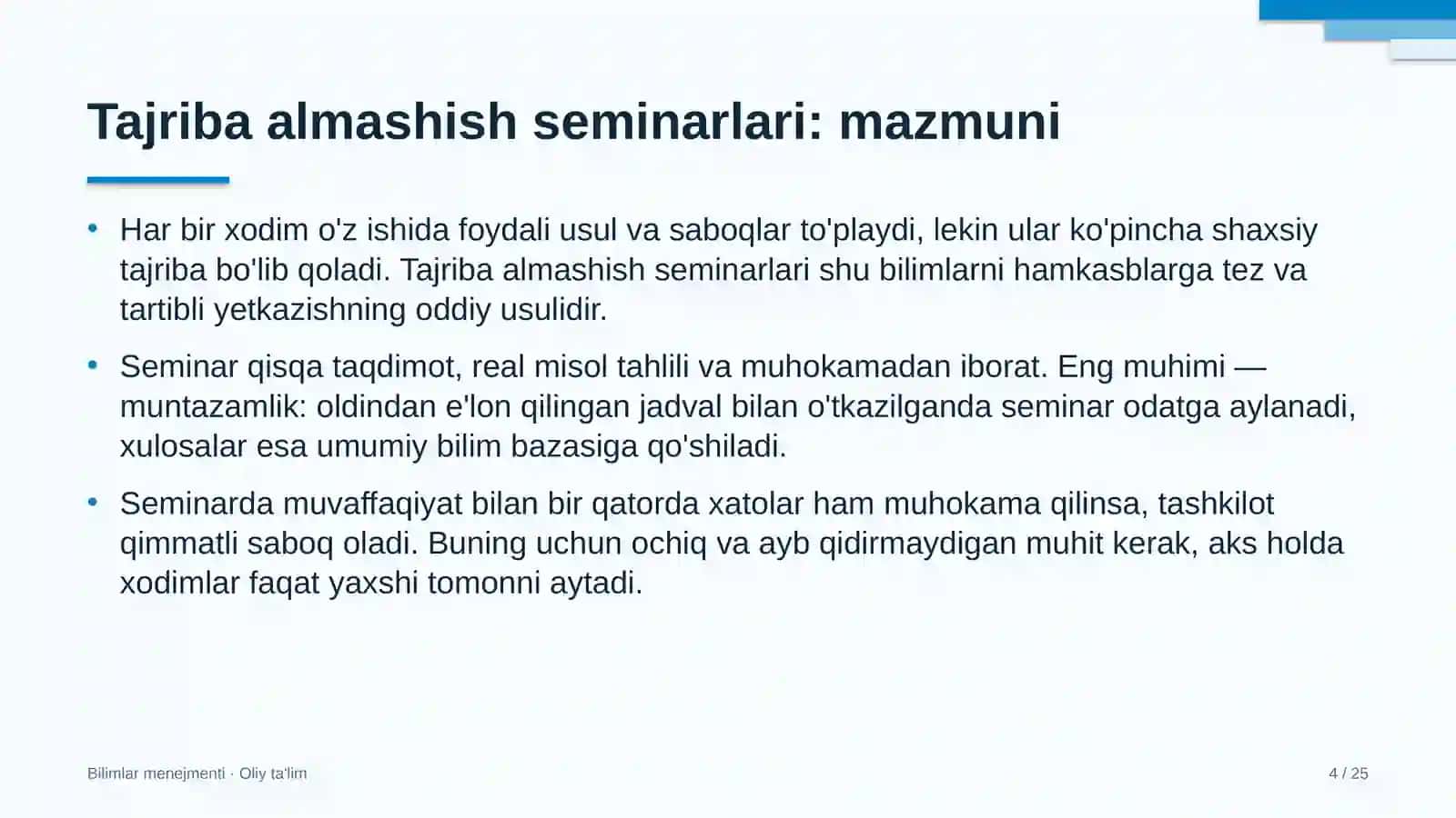Avtomobil bozorlarida tajriba almashish seminarlarini o'tkazish 4