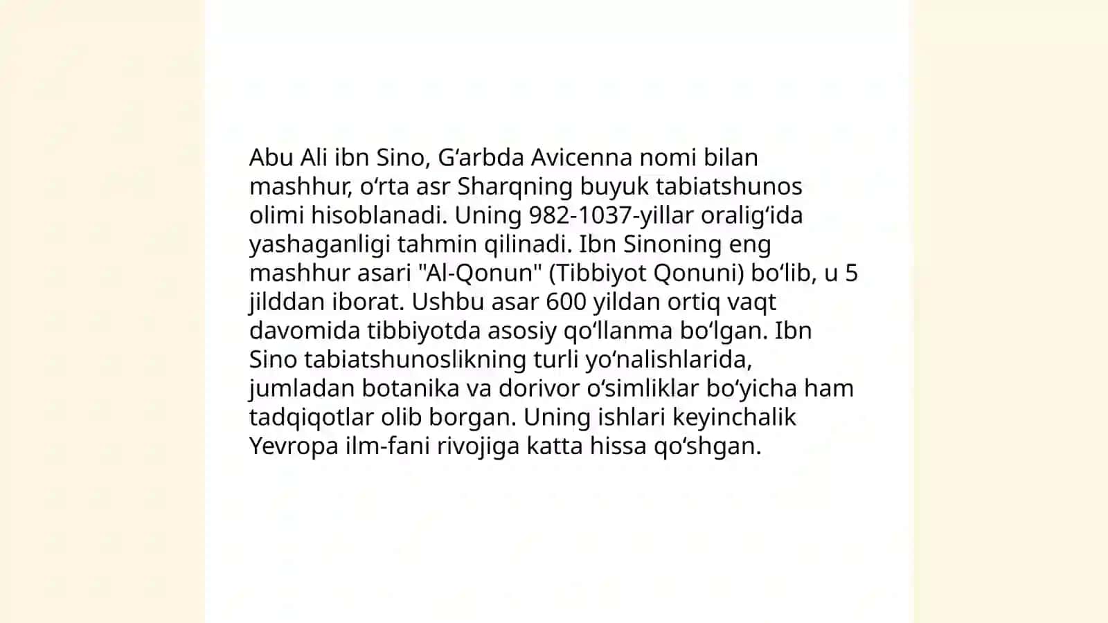 Tabiat bilan tanishtirishda mutafakkirlar merosidan foydalanish 4