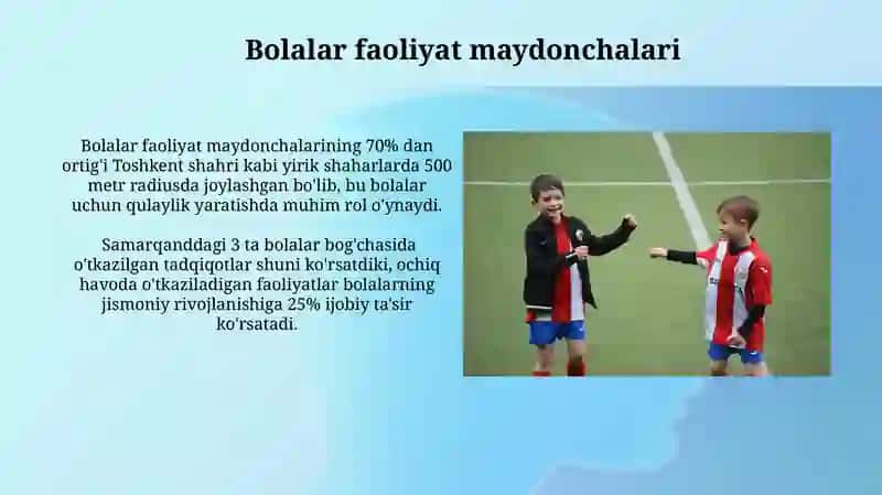 Bolalar faoliyati yunalishlari 4