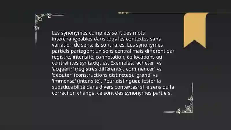 Synonymes 4