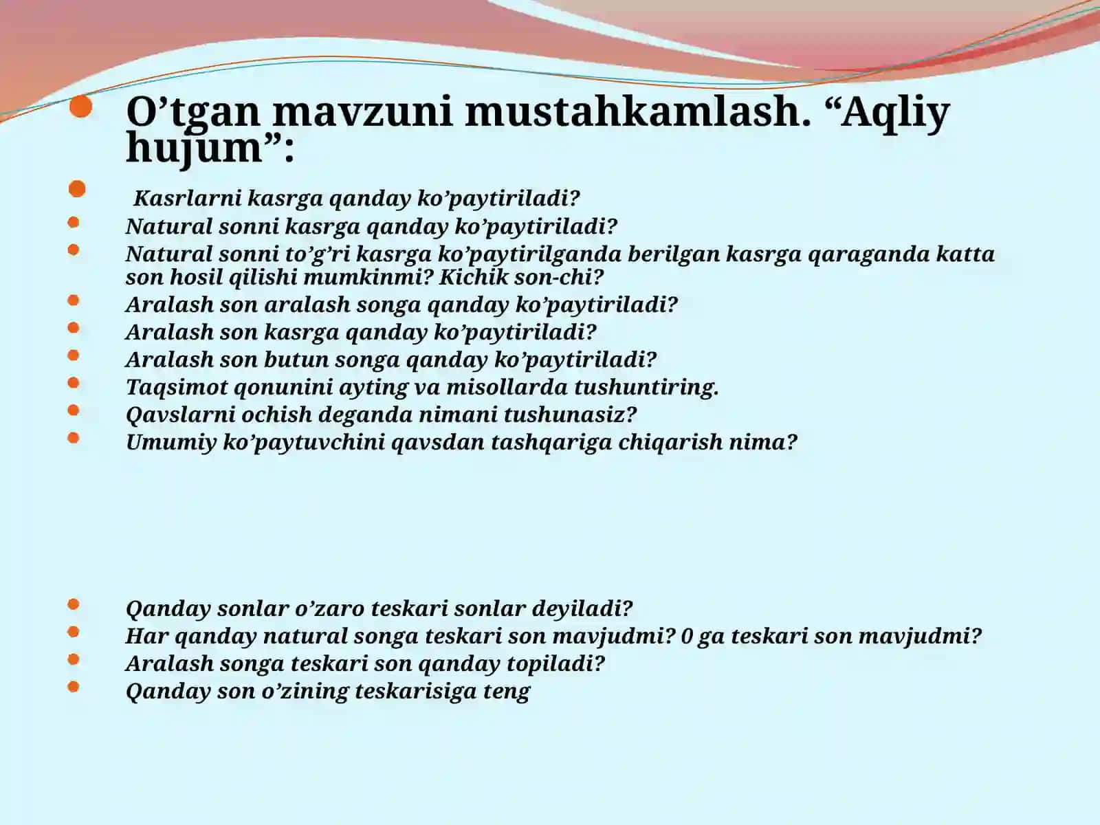 Kasr ifodalar 4