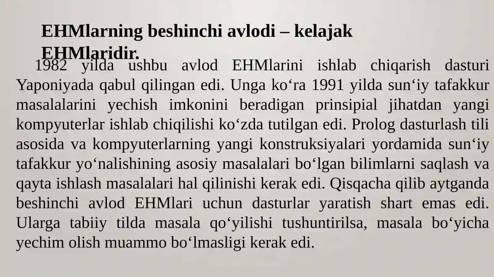 Kompyuter avlodlari va ularning klassifikasiyasi. Kompyuterning asosiy va qo'shimcha qurilmalari 4