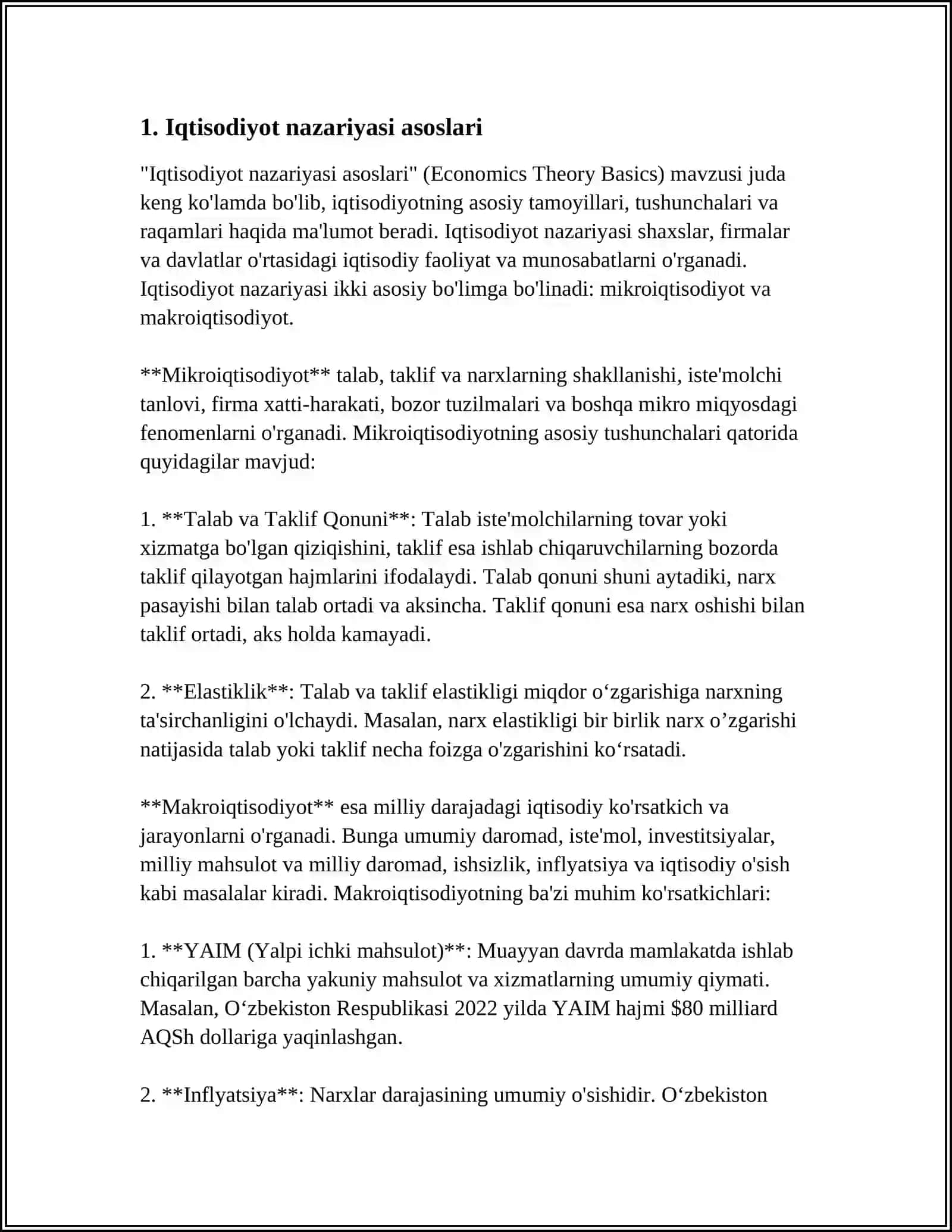 Iqtisodiyot nazariyasi asoslari 4