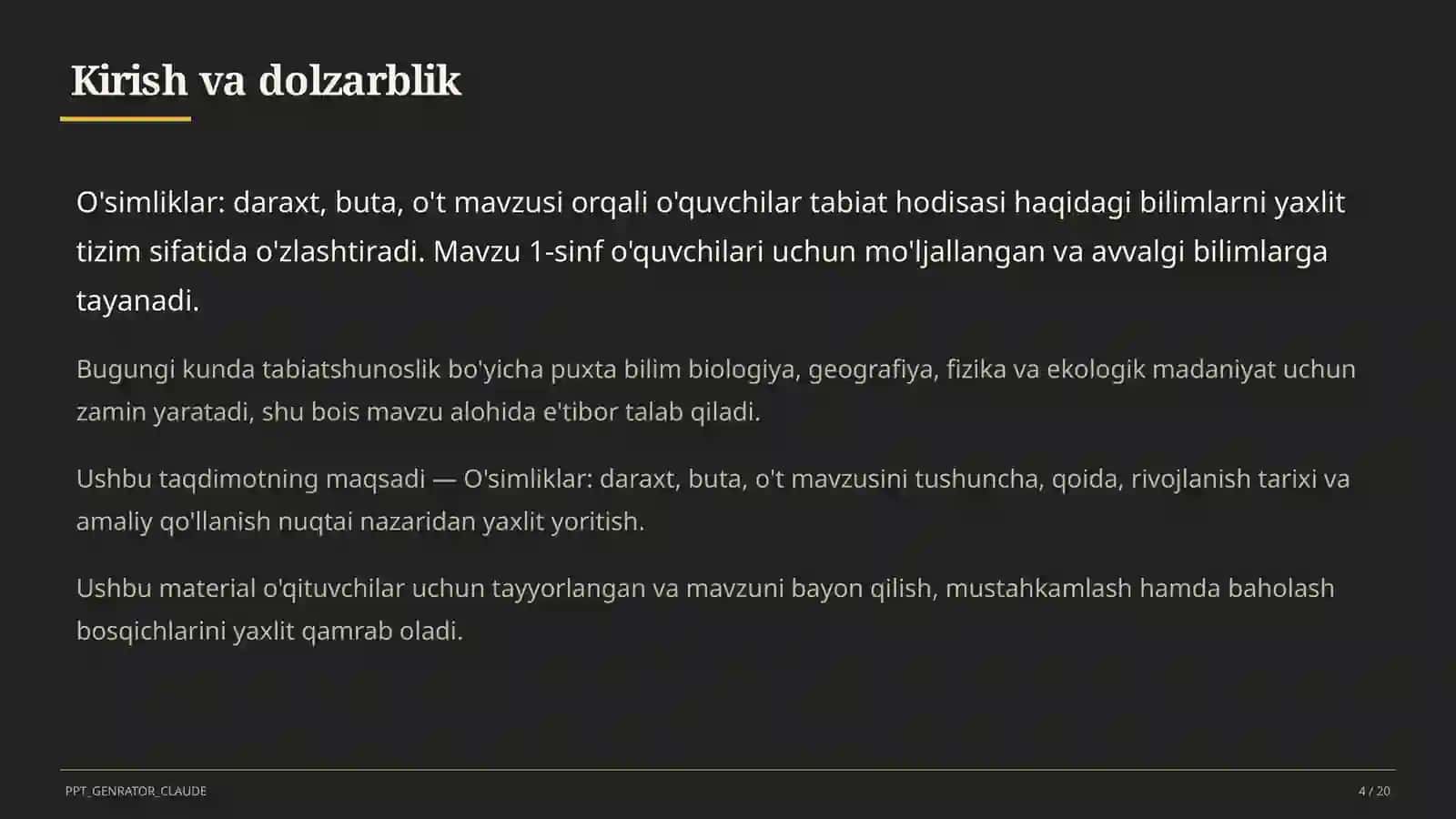O'simliklar: daraxt, buta, o't 4