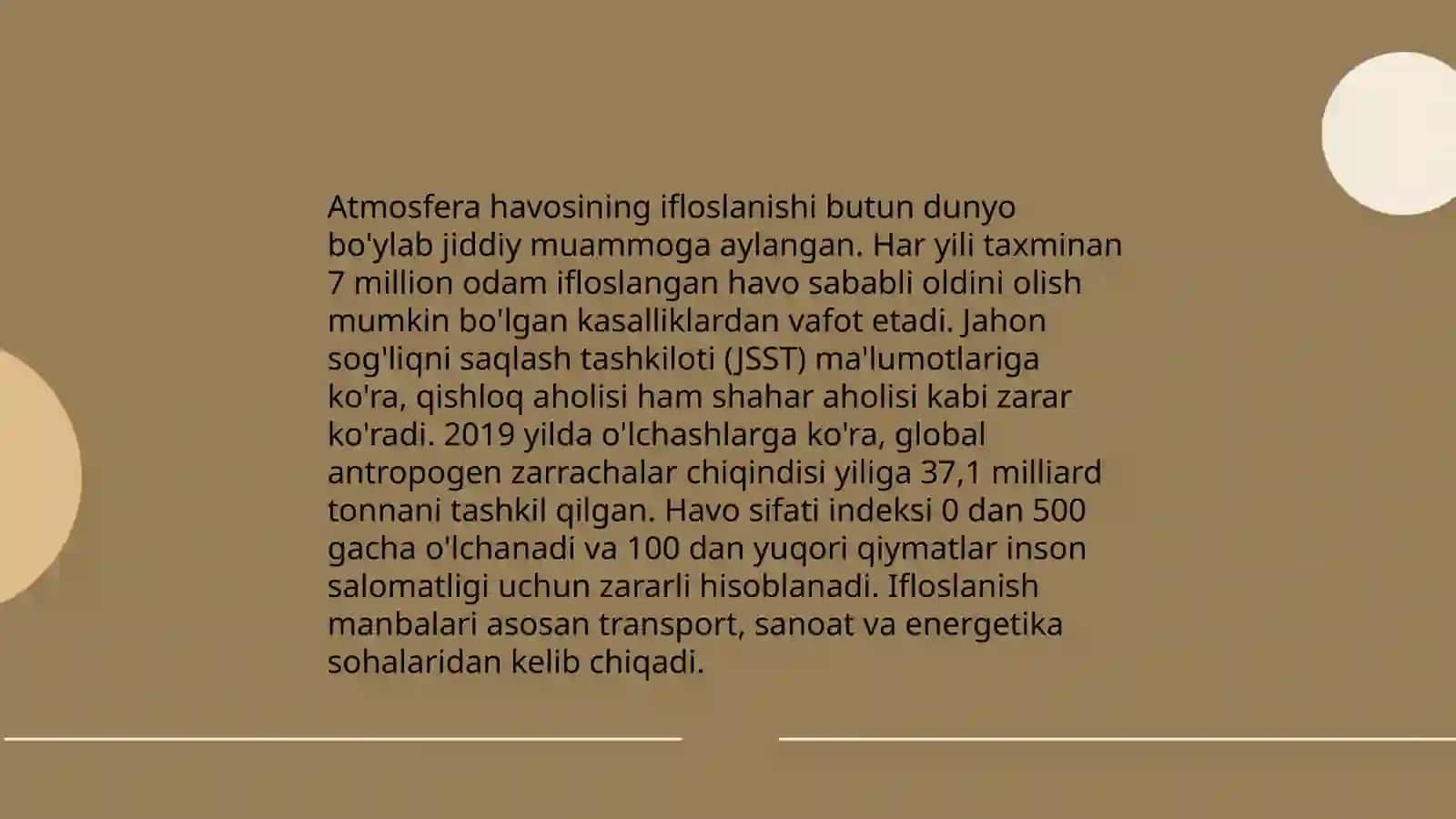 Sanoat Shaharlari va Atmosfera Havosi 4