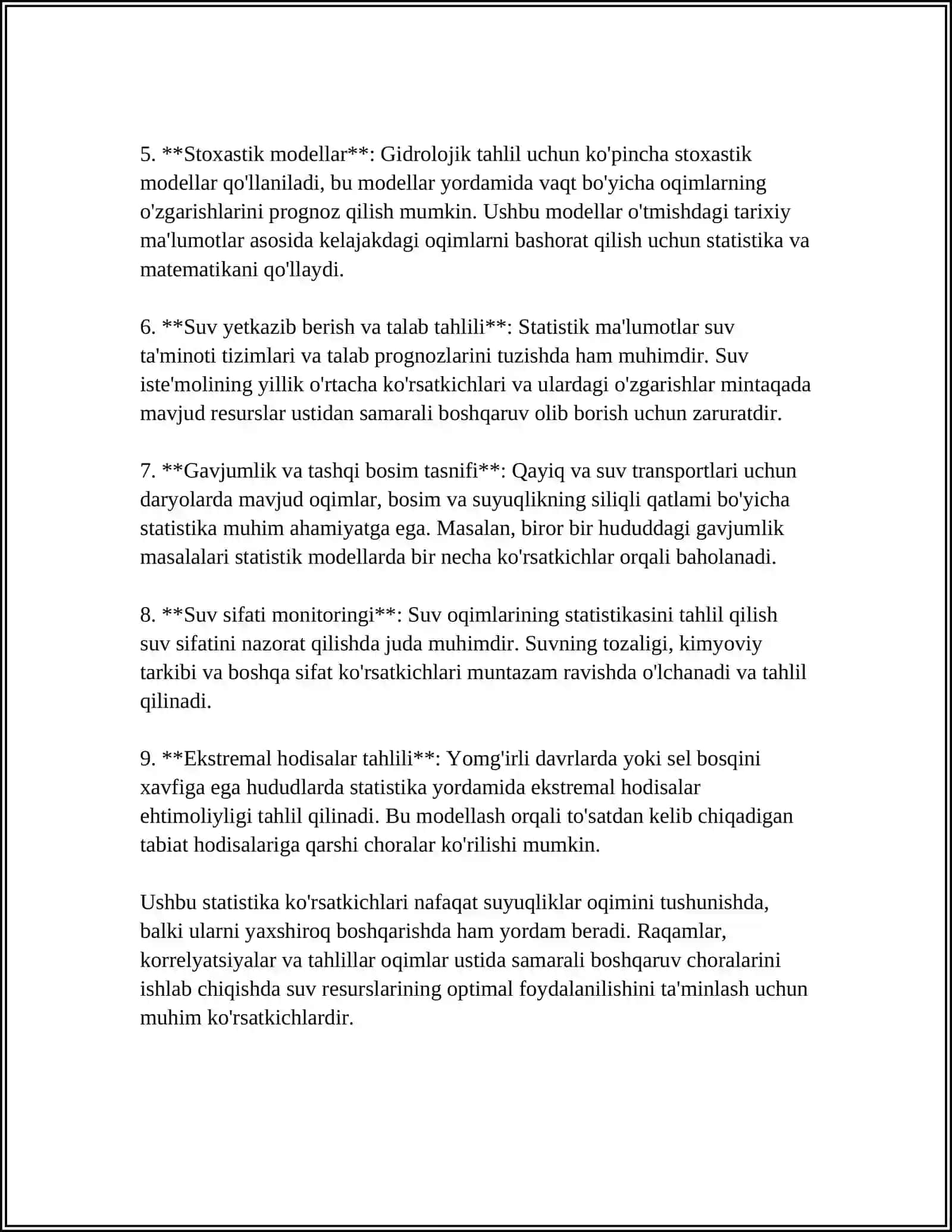 SUYUQ GELIYNING STATISTIK NAZARIYASI 4