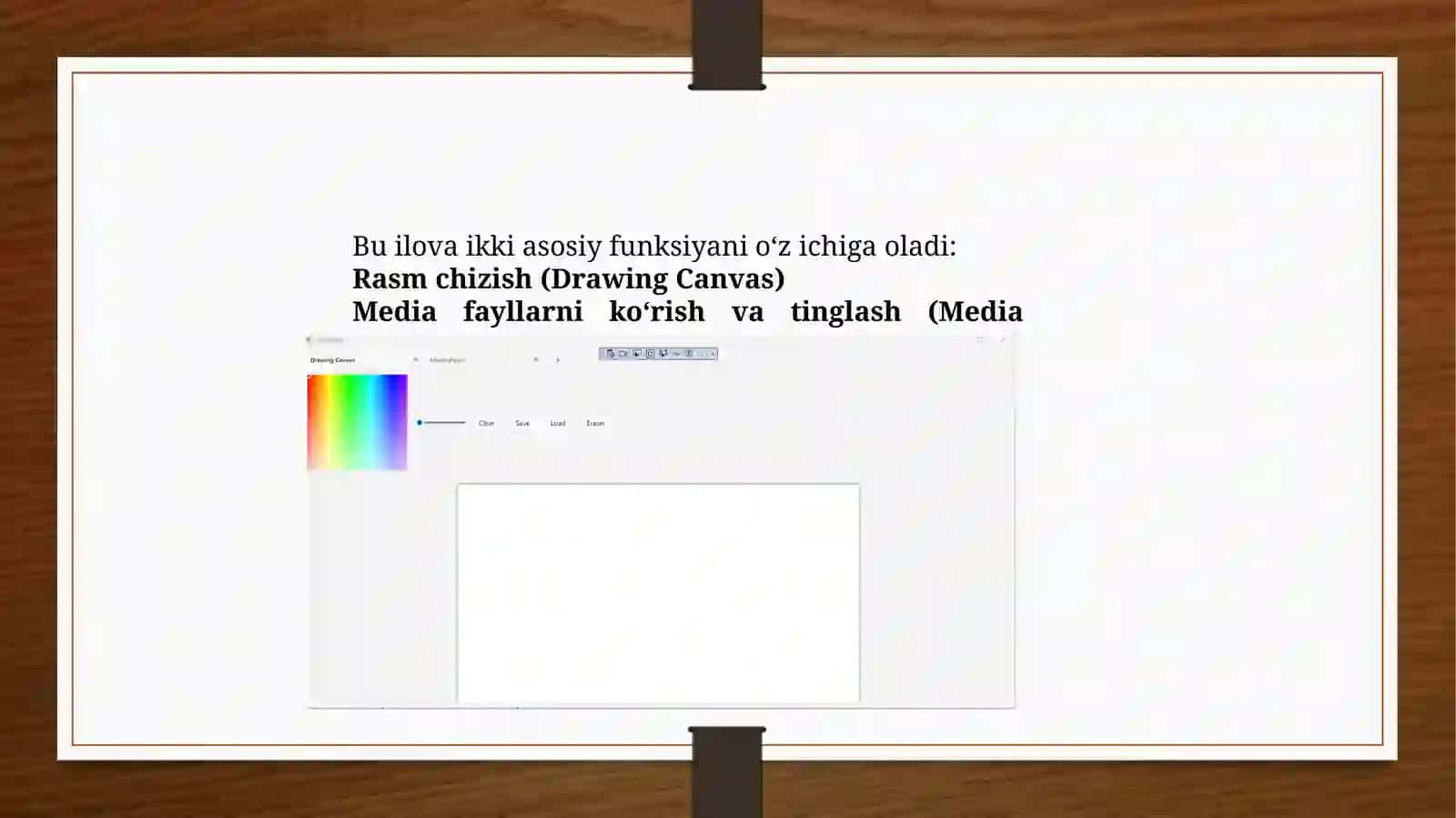 UWP(WinUi)da grafik va multimedia bilan ishlash 4