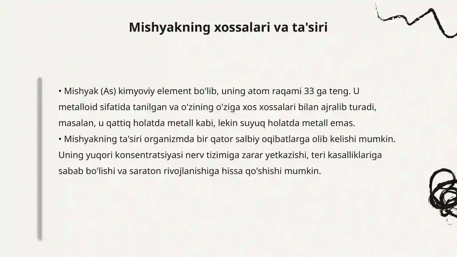Azot va Mishyakning Kimyoviy Xossalari 4