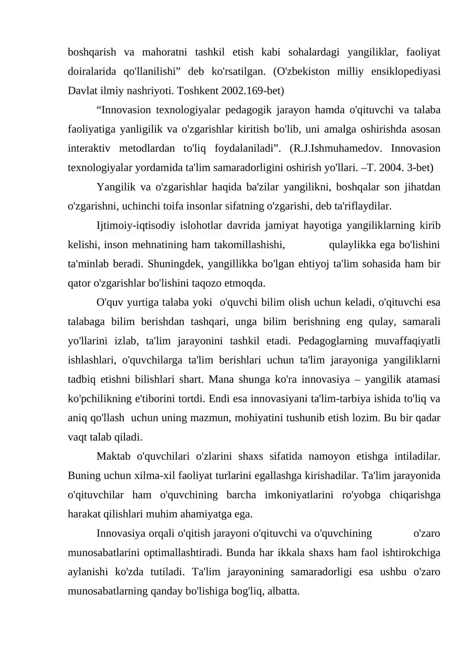 Innovatsion ta'lim jarayonlari 4