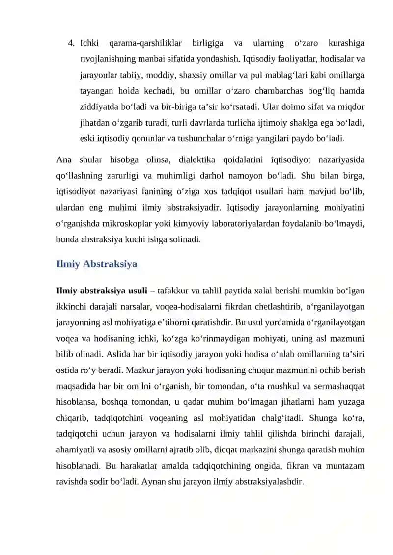 Iqtisodiyot nazariyasi fanining zamonaviy tadqiqot uslublari 4